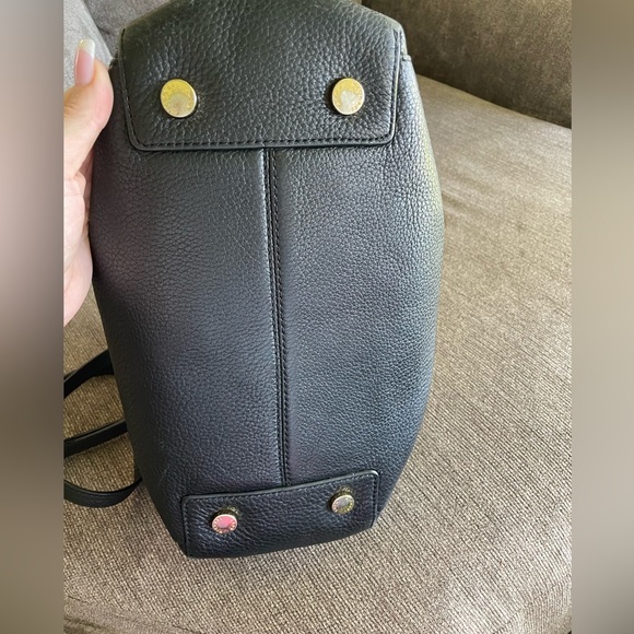 Michael Kors Riley large black pebbled leather crossbody handbag satchel! - Picture 3 of 16